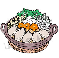 牡蠣鍋のイラスト