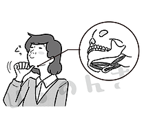 嚥下トレーニングのイラスト
