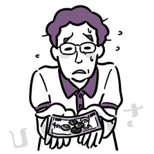 お金がない男性のイラスト