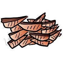 厚皮の鰹節のイラスト