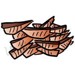 厚皮の鰹節のイラスト