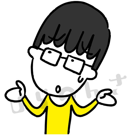 呆れる男性のイラスト