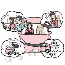車の問題のイラスト