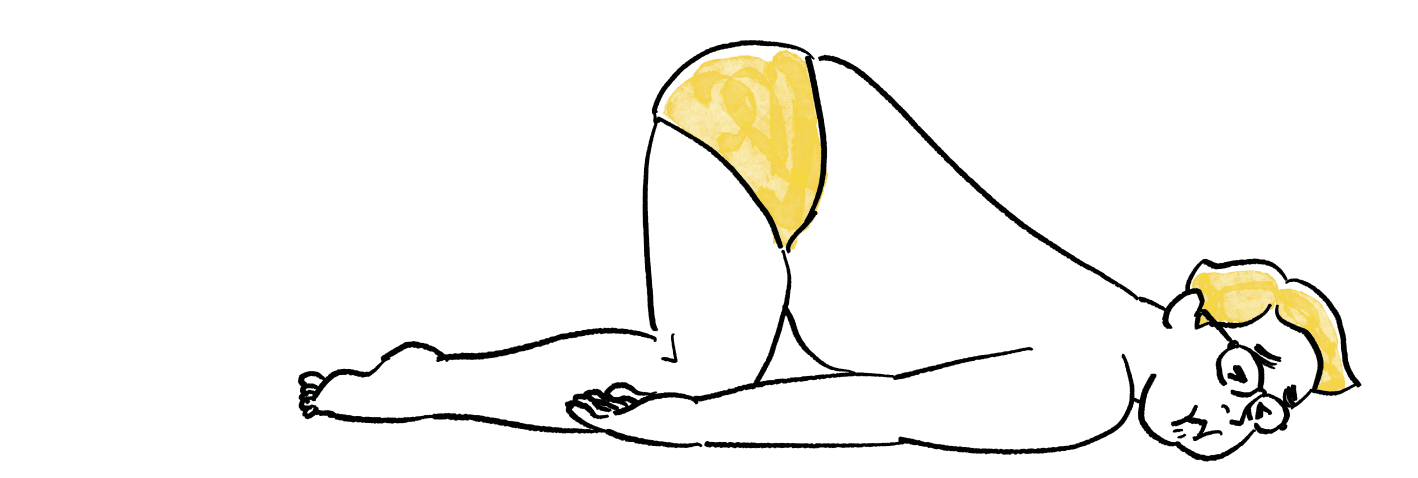 ミノムシ状態のひらのんさのイラスト