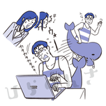 著者が問題を解決するイラスト