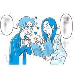 保険を勧められて契約してしまう美容師のイラスト