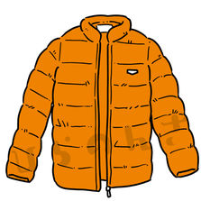 ダウンジャケットのイラスト