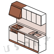 キッチンのイラスト