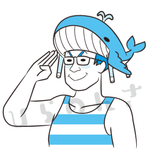 クジラ飛行机さん似顔絵