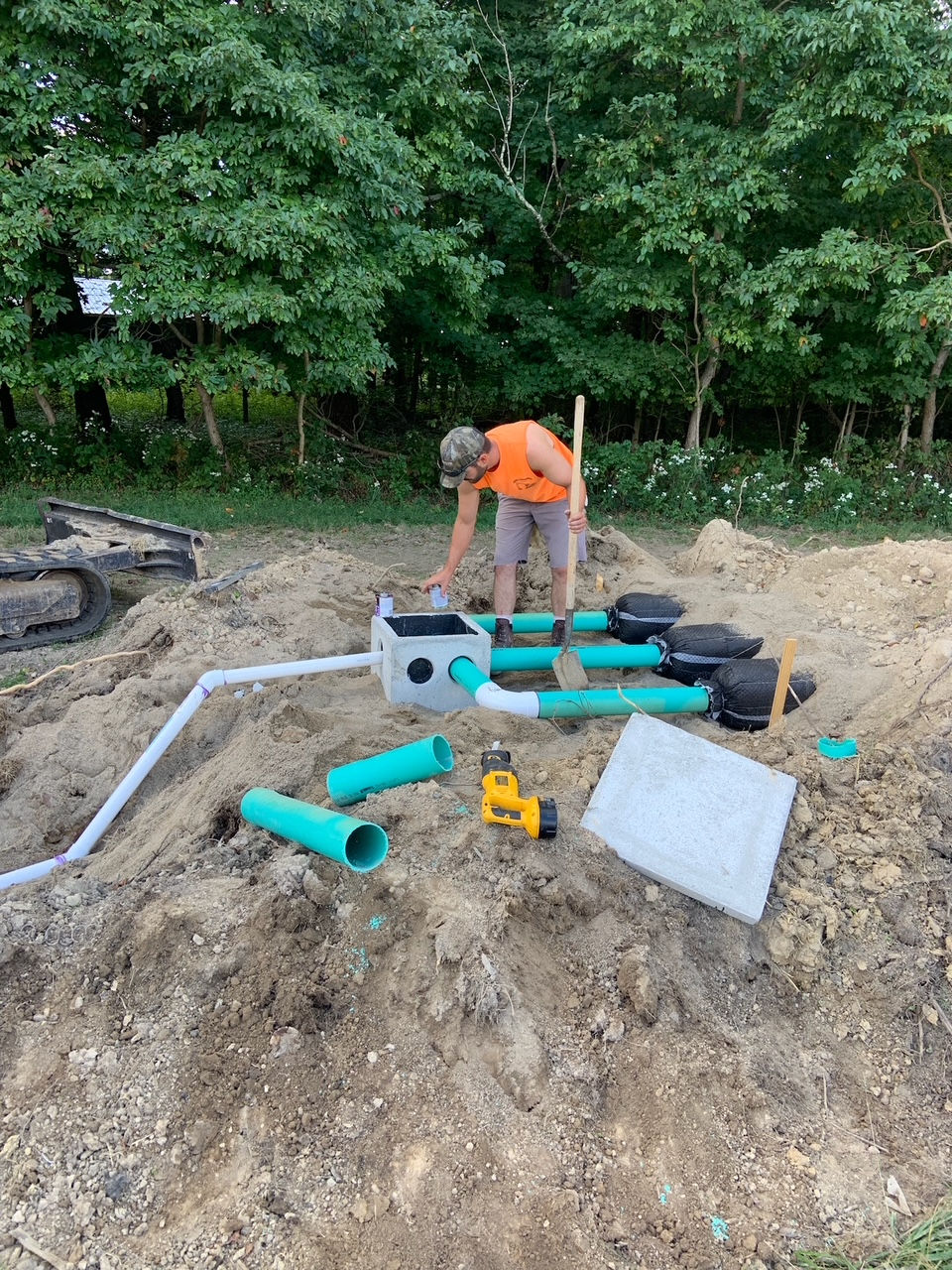 distribution box to ATL septic system - nate gunter