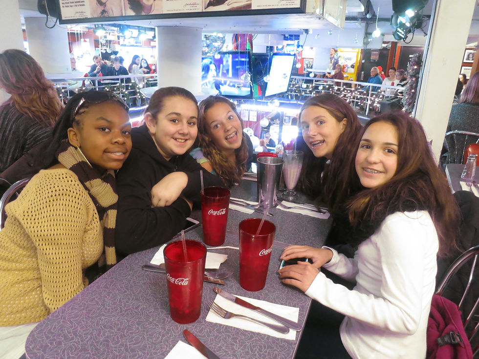 Lunch at stellas Starlight cafe NYC 2013.JPG