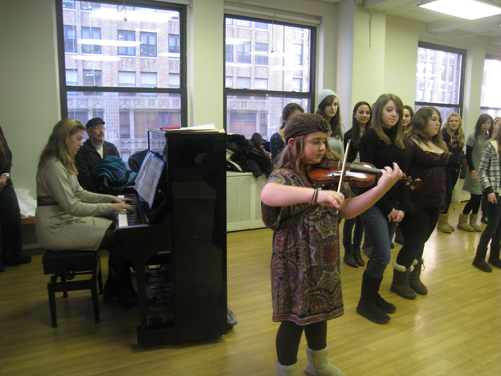 Performing for cast of the Lion King.JPG