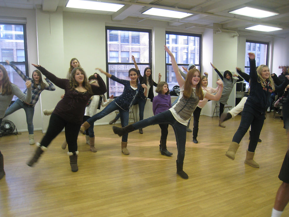 Dance with Lion King Cast.JPG