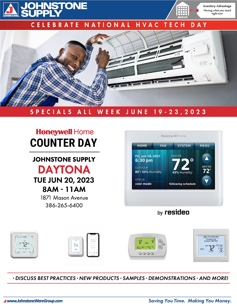 Resideo Counter Day - National HVAC Tech Week