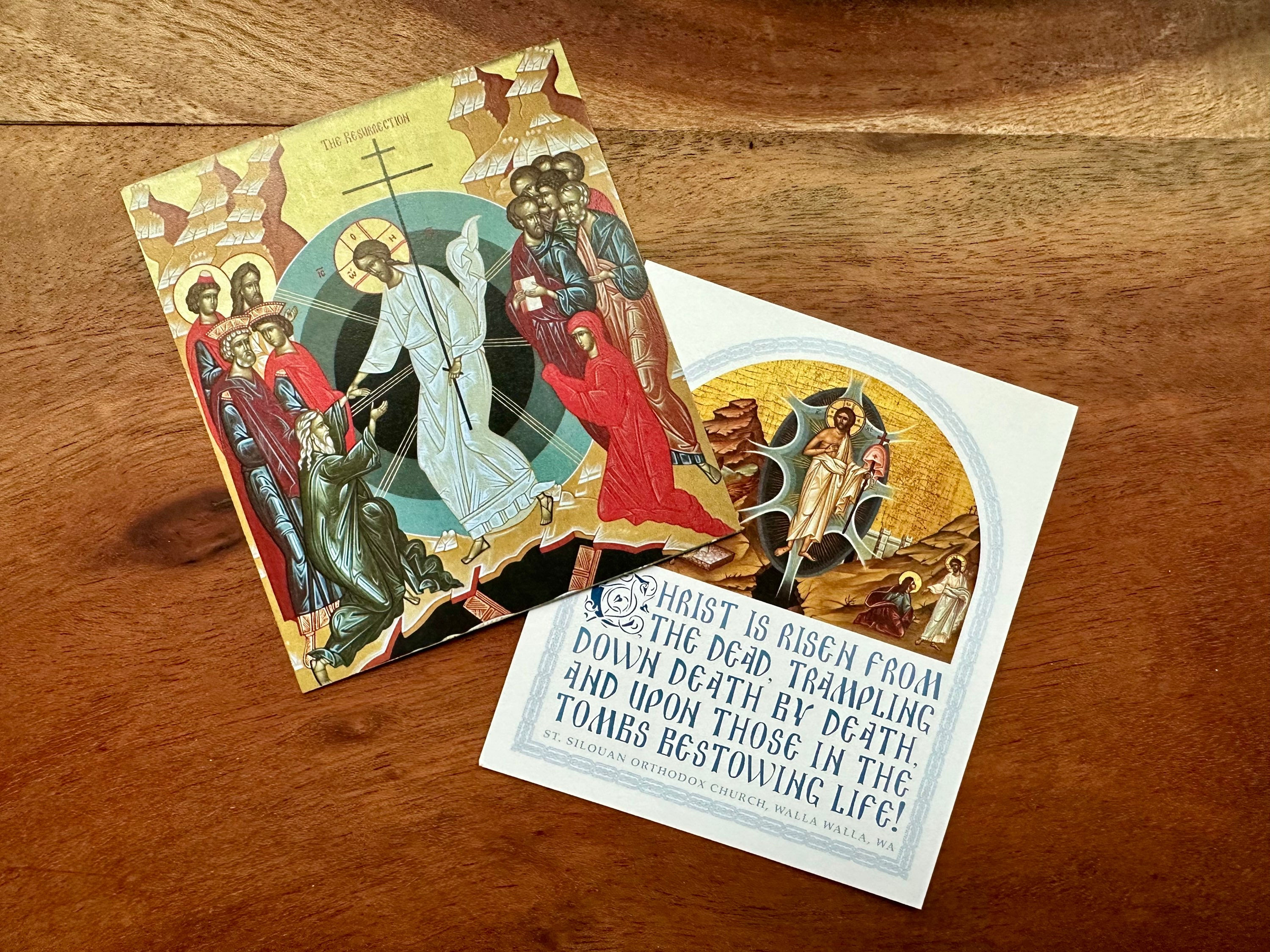 Custom Parish Pascha Icon Cards