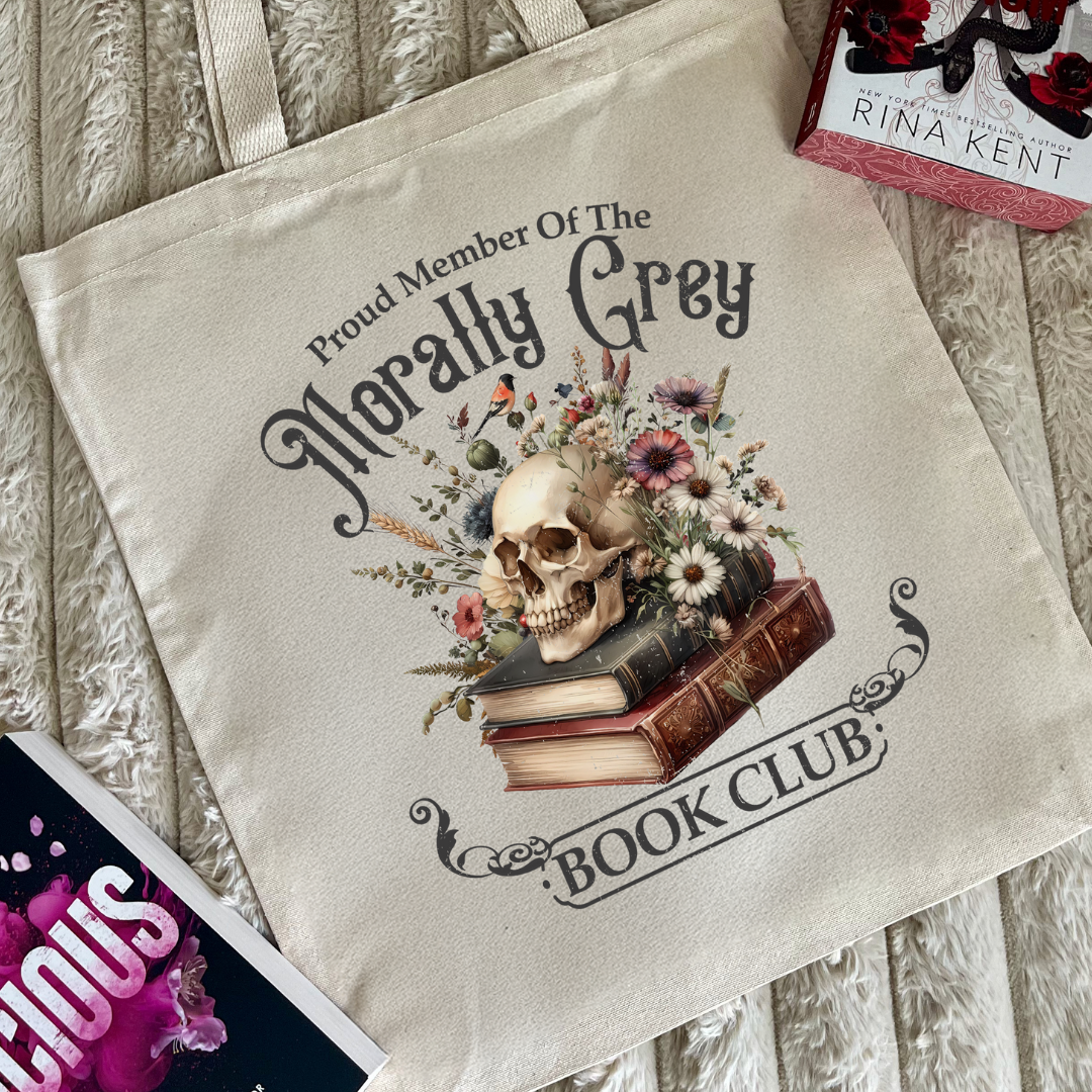 Morally Grey Book Club Bookish Tote Bag