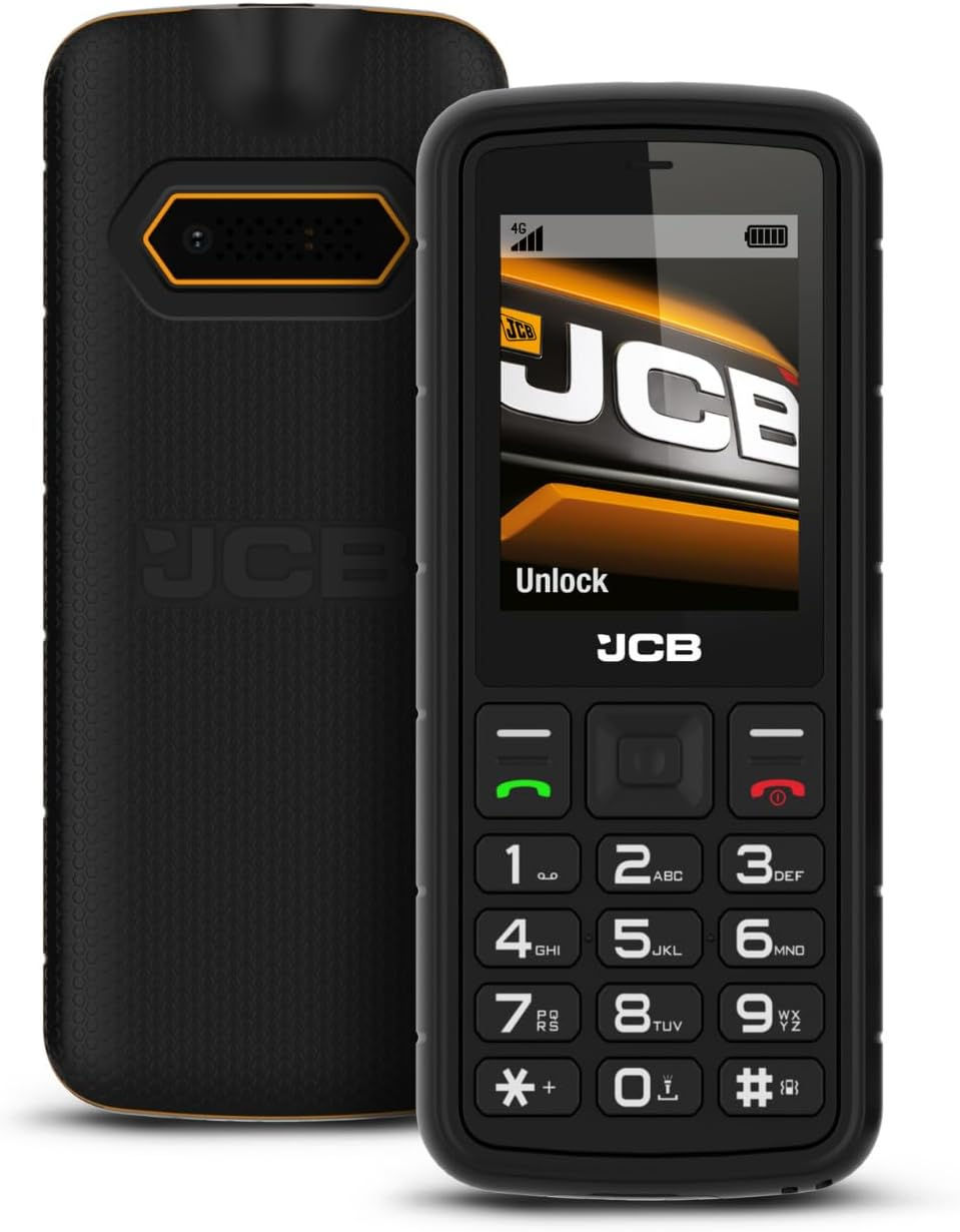 JCB Tradesman 2F 4G Rugged Floating Mobile Phone – Dual SIM