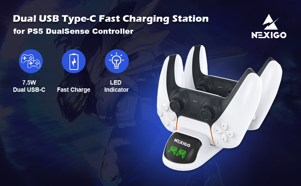 Thumbnail: PS5 Controller Charger Docking Station