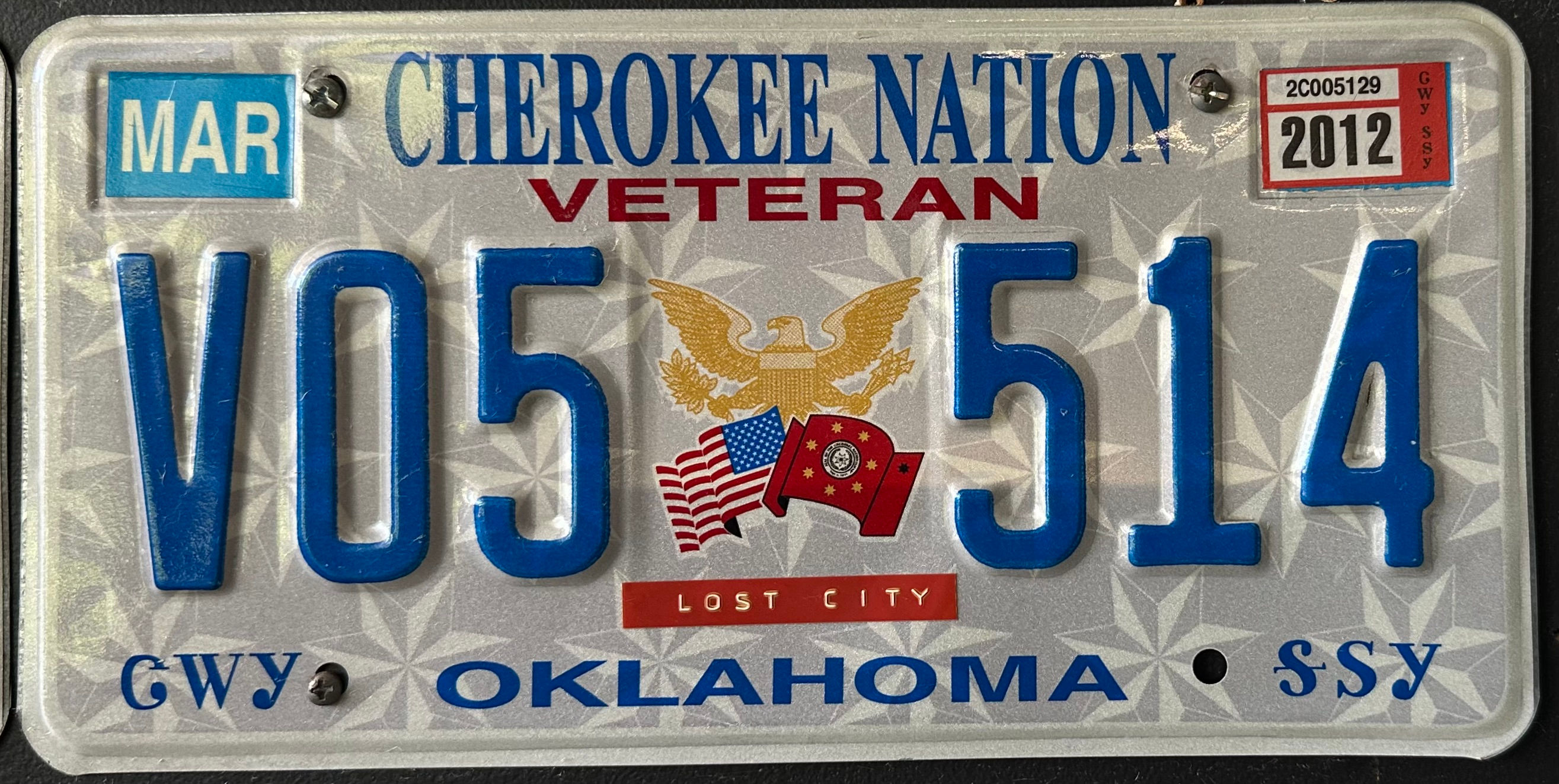 Cherokee Nation - Veteran - Lost City Hometown Sticker