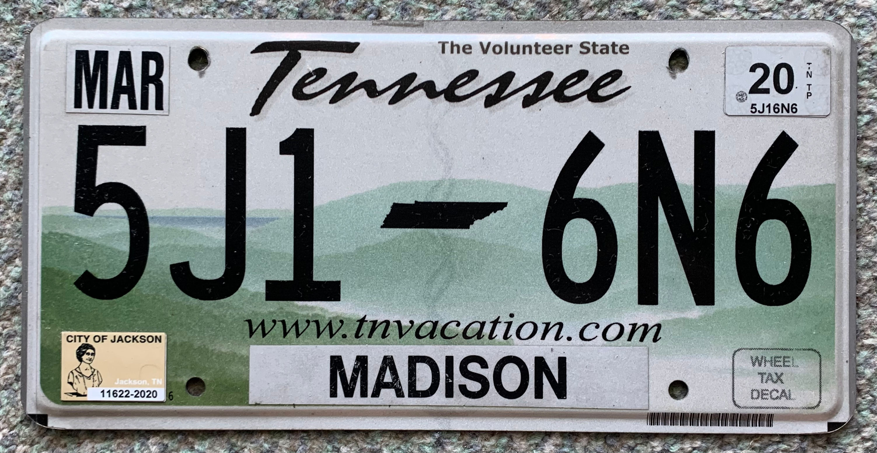 Tennessee 2020 MADISON COUNTY