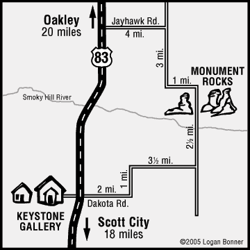 Monument Rocks Map