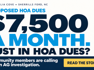 $7,500 a Month in HOA Dues? Magnolia Cove Proposal Sparks Calls for AG Investigation