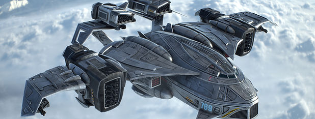 Futuristic Spaceship Design
