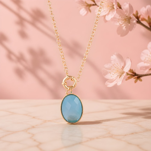 Aurora Blue Quartz Necklaces | pferrarijewelry