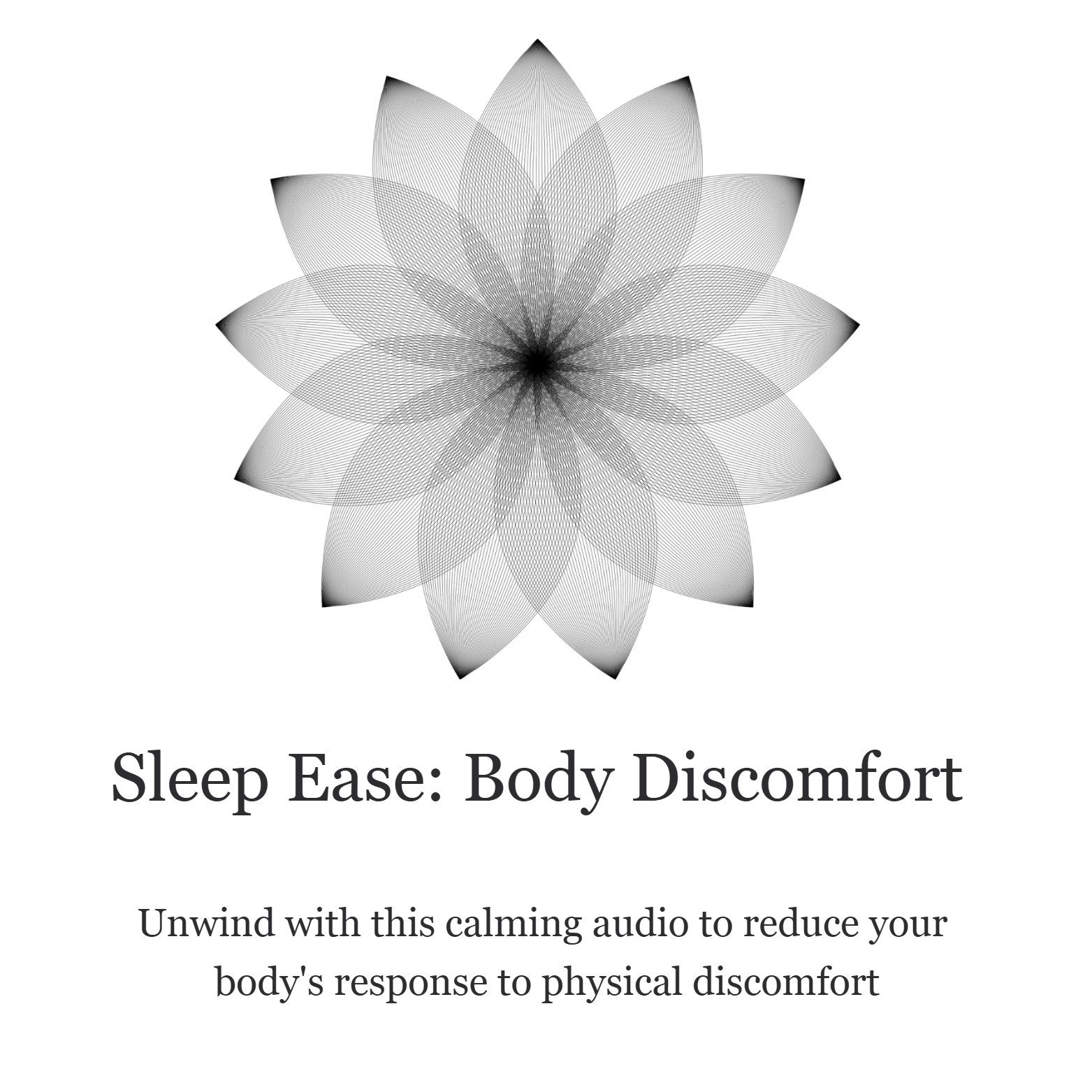 Sleep Ease: Body Discomfort