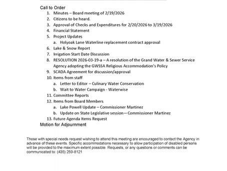 3/19/2026 GWSSA OPERATING COMMITTEE MEETING