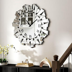 10 Mirrored Wall Clocks to Add Light, Style, and Luxury