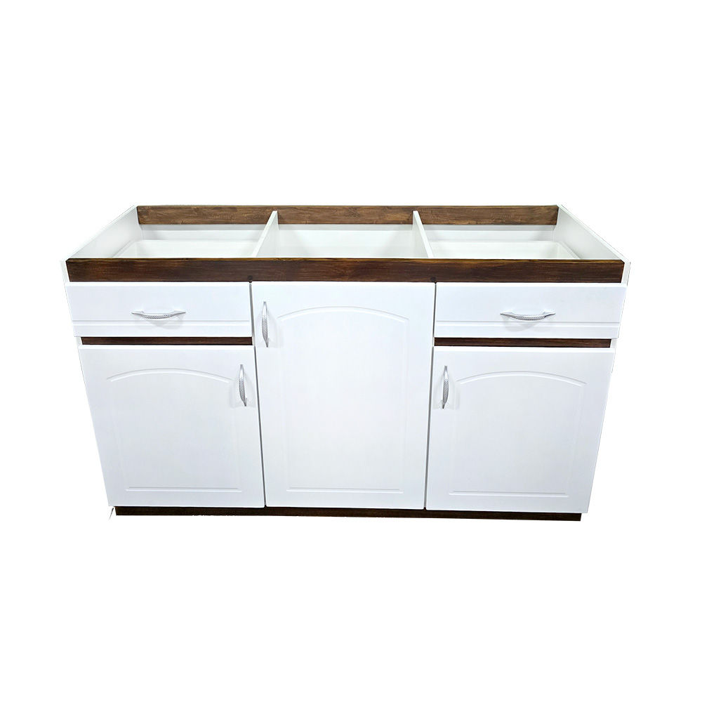Fregadero 150 cm blanco solo mueble