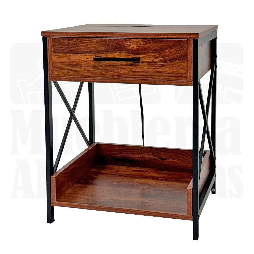 Mesa de noche con USB