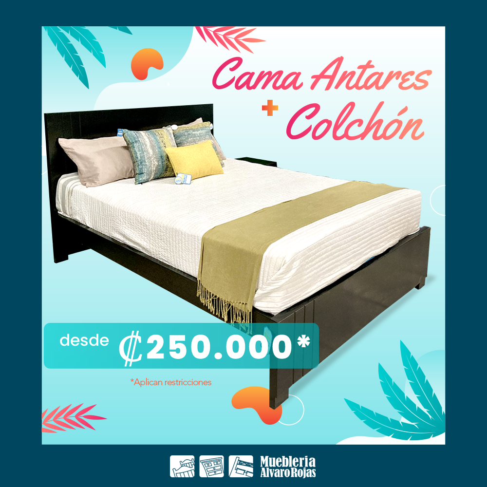 Cama Antares + Colchón Ortopédico