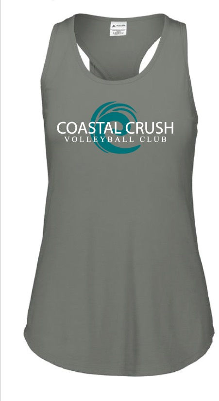 Women's Racerback Tank- Grey