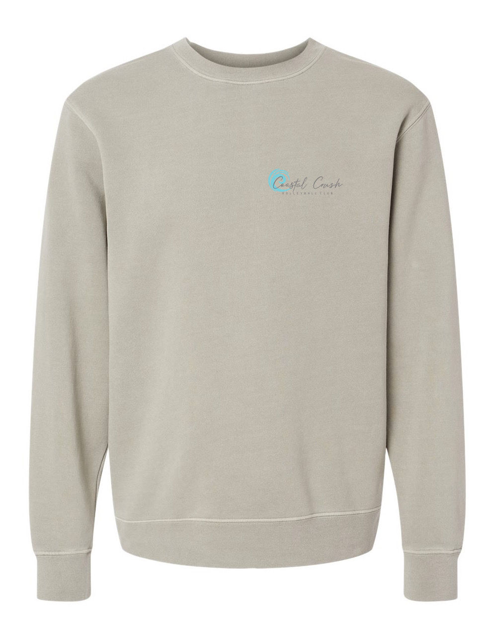 Unisex Pigment Dyed Crewneck Sweatshirt-Cement