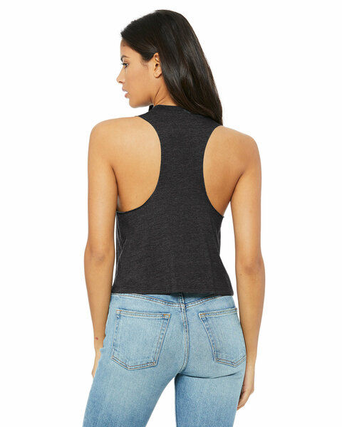 Thumbnail: Women's Racerback Crop Tank- Black