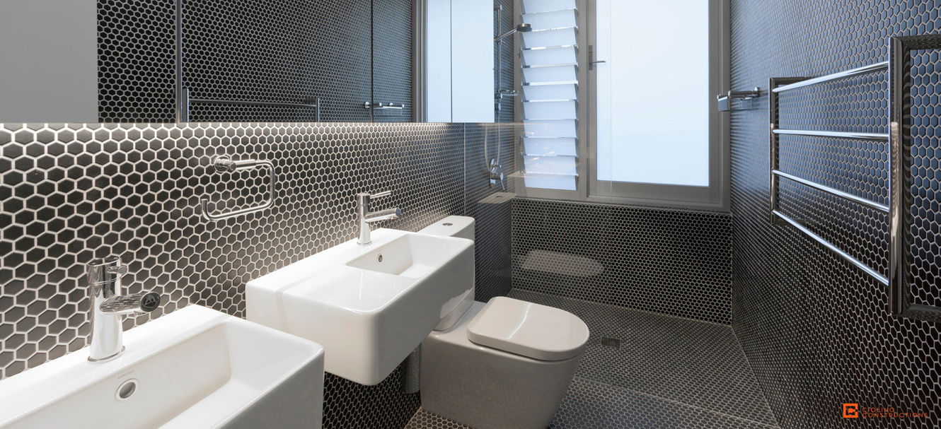 Bathroom of renovated house in Balmain, Sydney by Ciolino Constructions