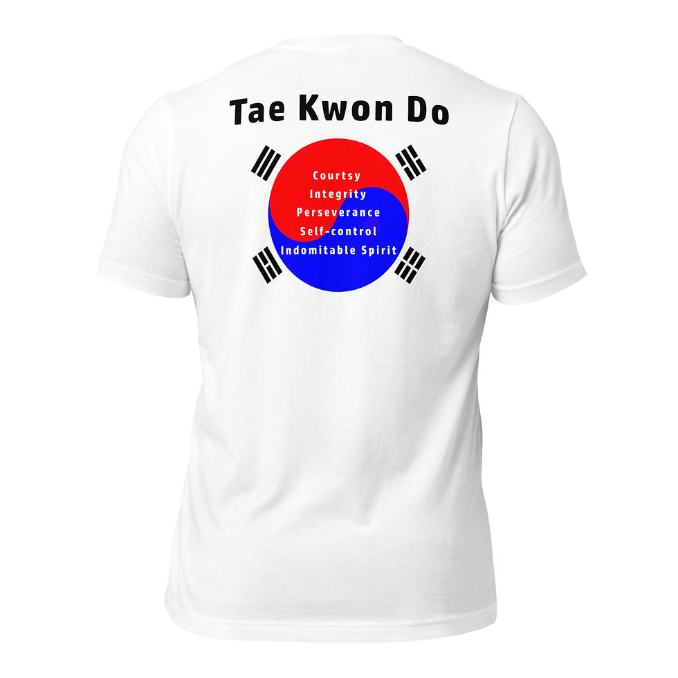 TKD Tenents White T-shirt (Unisex Fit)