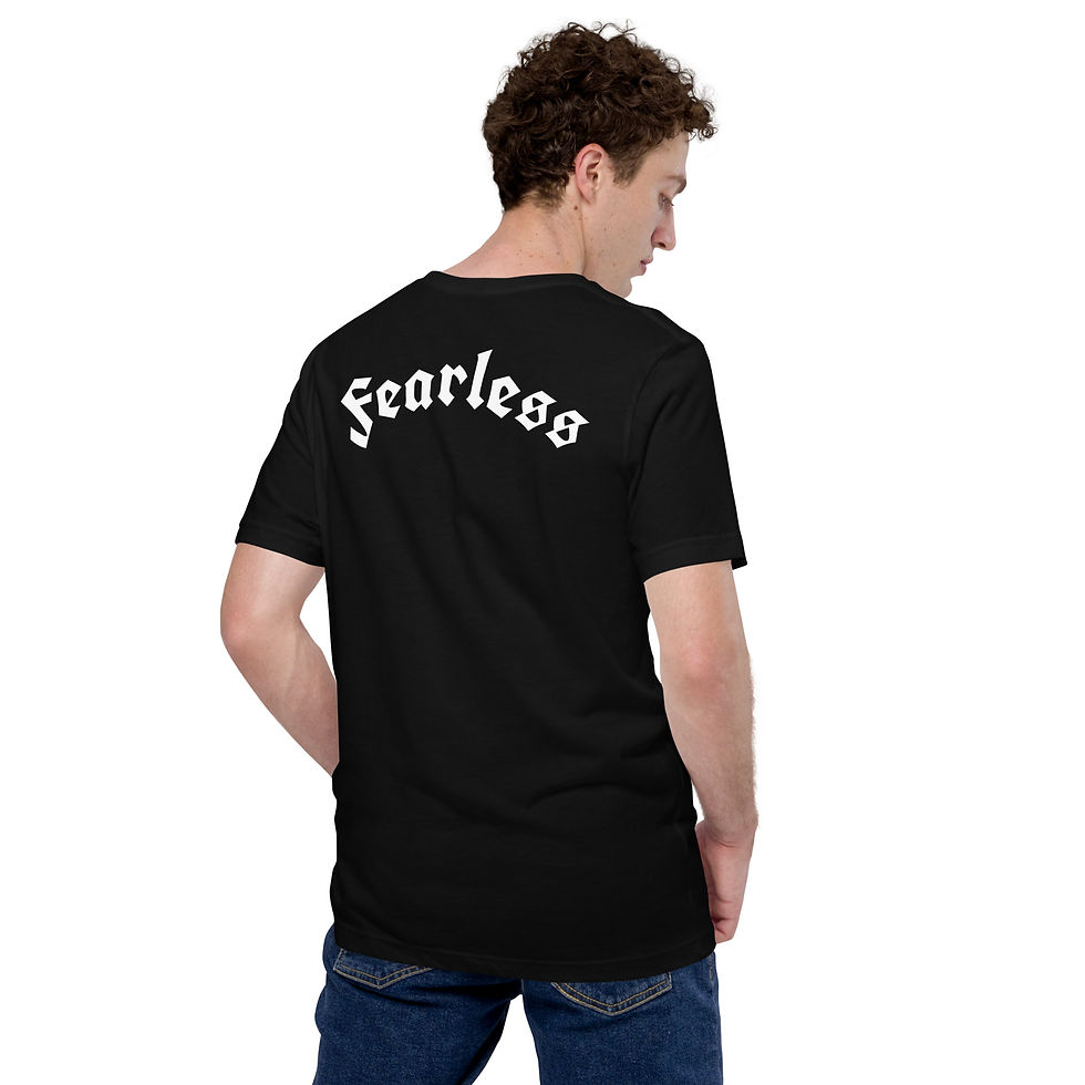 Thumbnail: 23:4 Fearless Black T-shirt - (Men's/Unisex Fit)