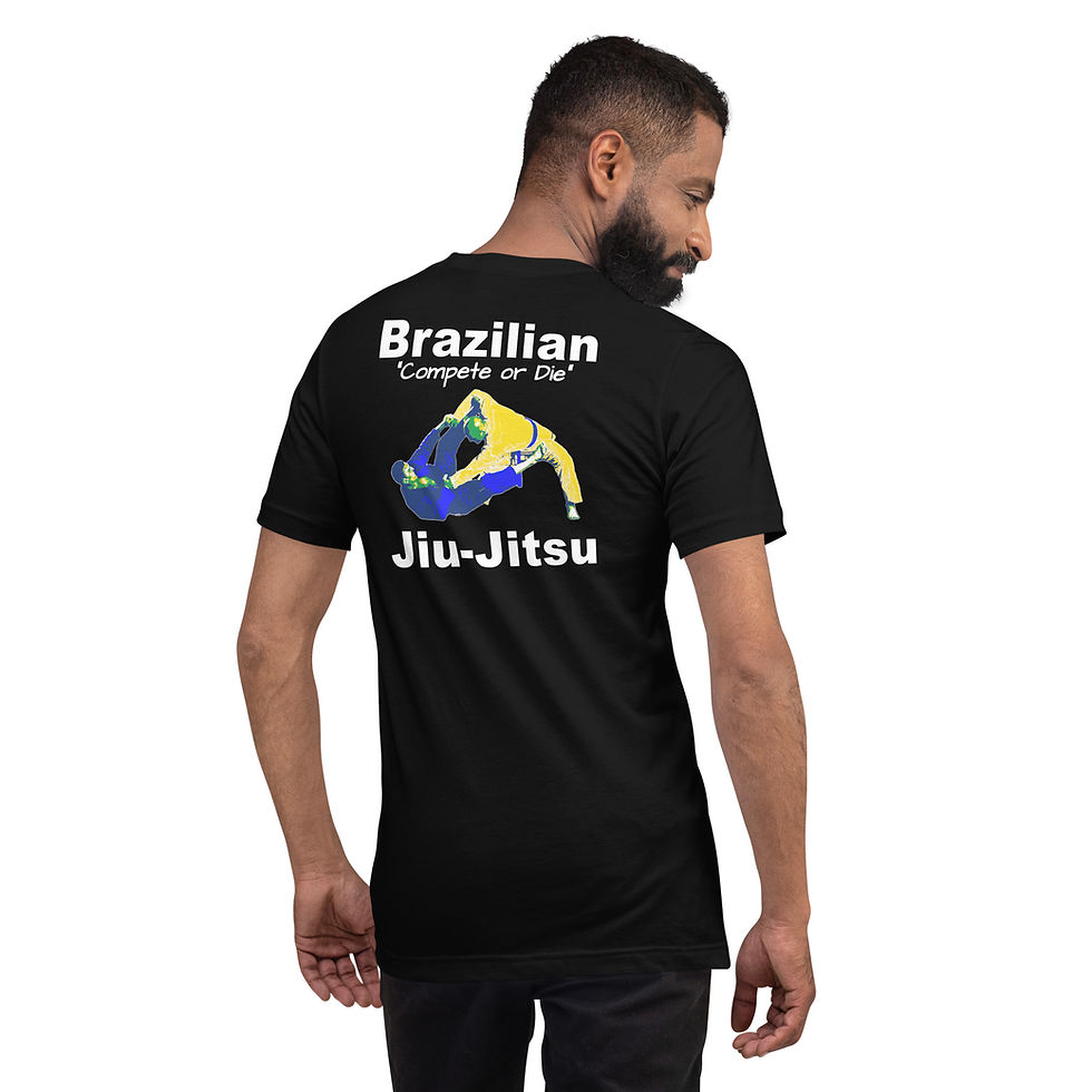 Thumbnail: BJJ "Compete or Die" Black T-shirt (Unisex Fit)