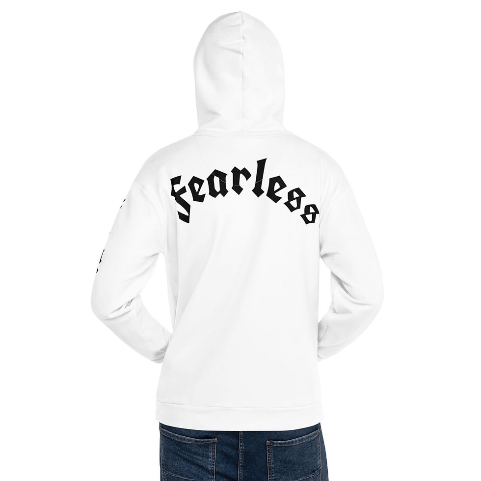 Thumbnail: 23:4 Fearless White Hoodie - (Men's/Unisex Fit)