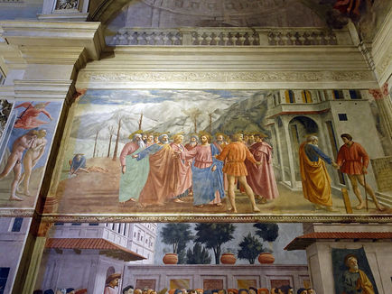 A fresco by Masaccio, "The Tribute of Money"