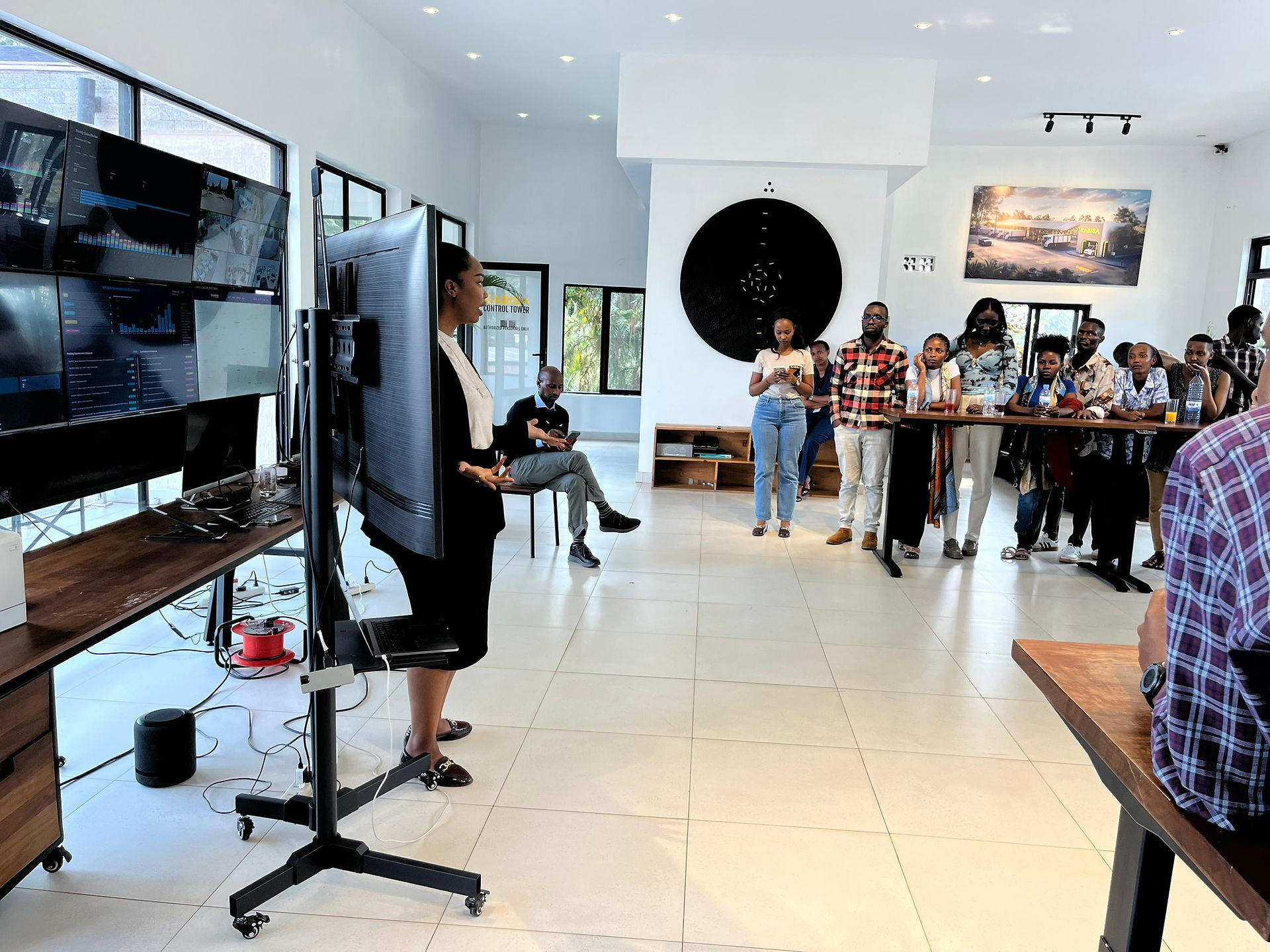 Participants exploring KABISA’s sustainable transport solutions during the BOOST training in Kigali.