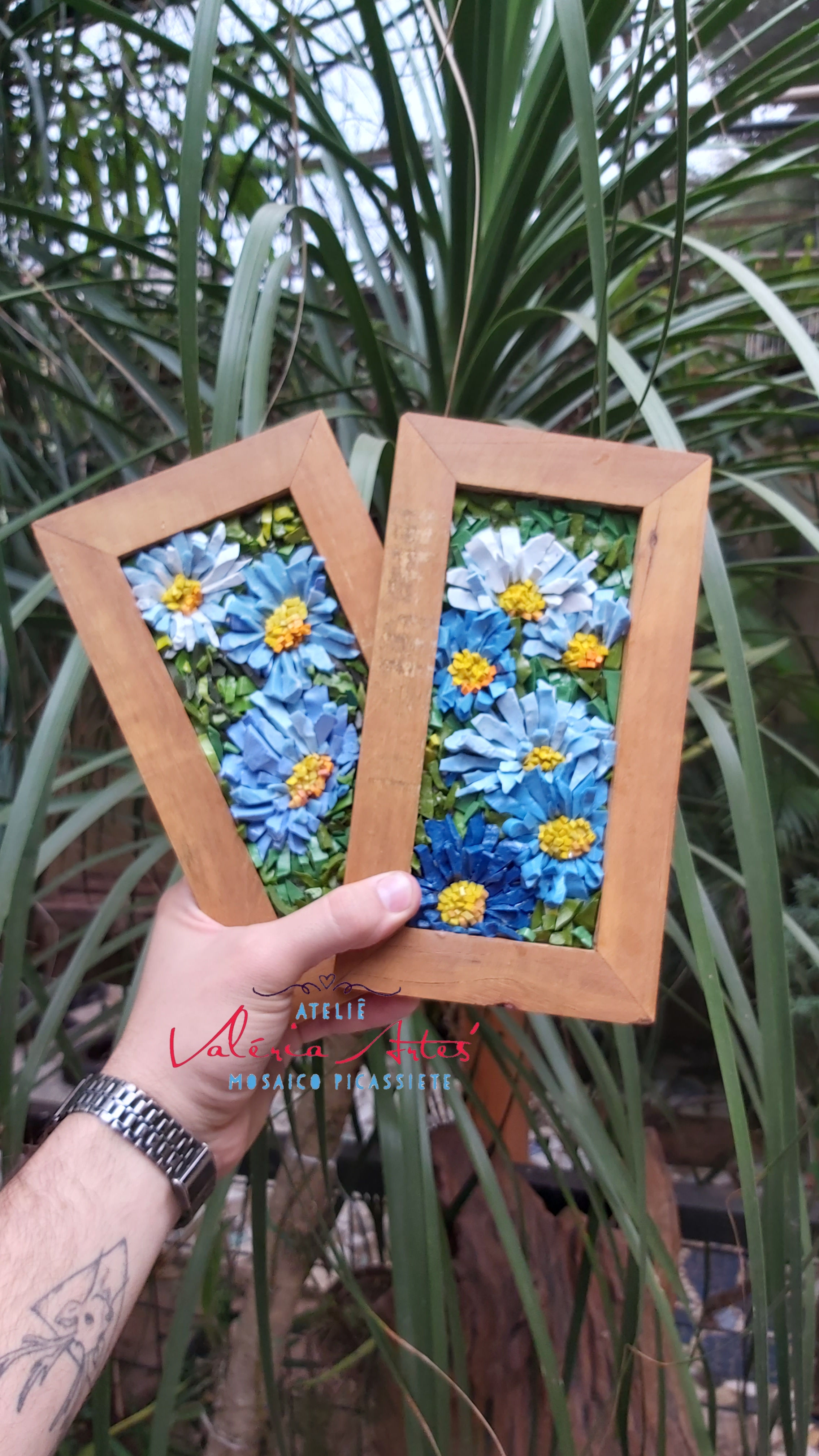 Quarteto jardim azul