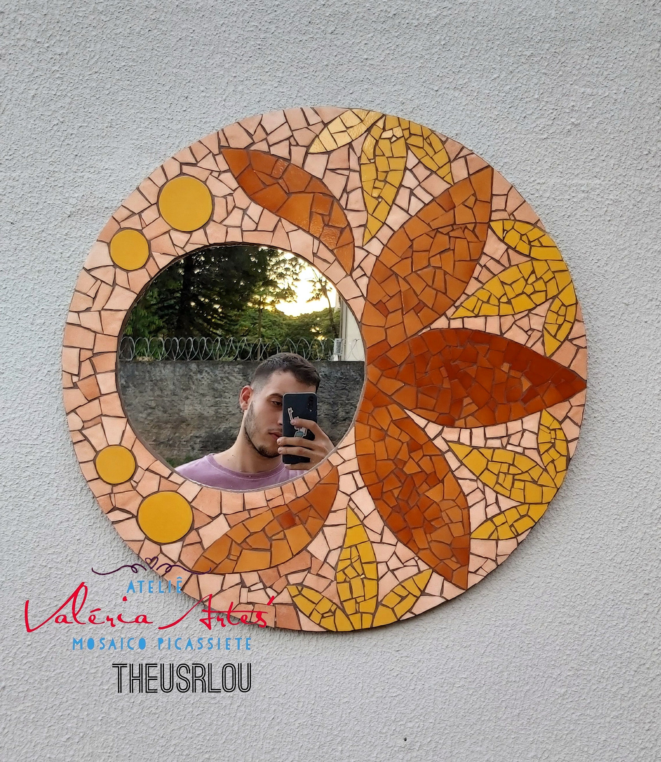 Espelho decorativo redondo