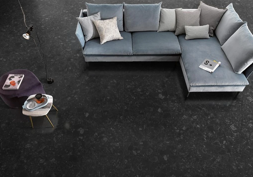 Thumbnail: Terrazzo Charcoal Indoor Outdoor Tilers Shellharbour | South Coast Tiles, Oak Flats, Shellharbour