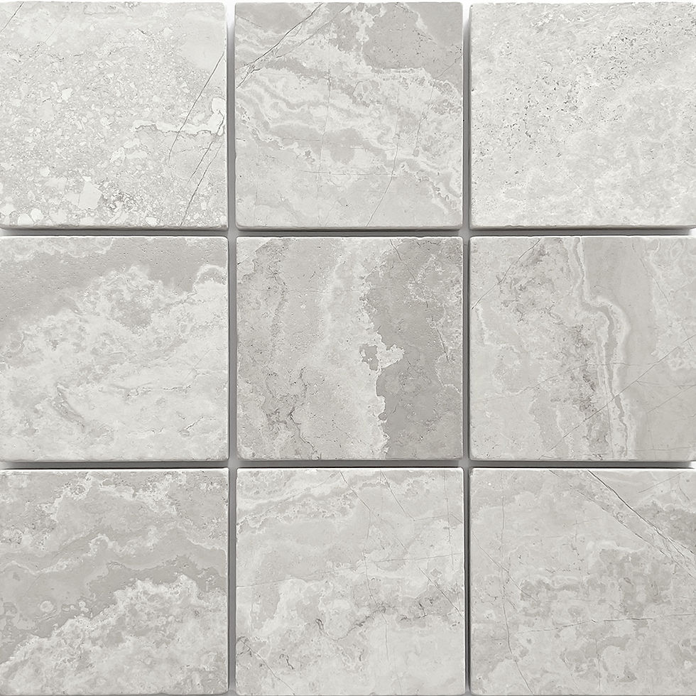 Thumbnail: Apollo Grey Woodstone Tumbled Tile 100x100
