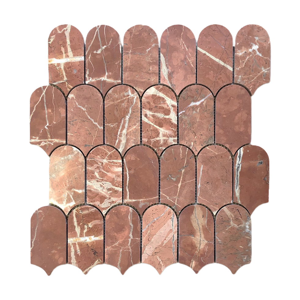 Thumbnail: Arch Stone Rojo Caliante Honed Mosaic Tile | South Coast Tiles, Oak Flats, Shellharbour