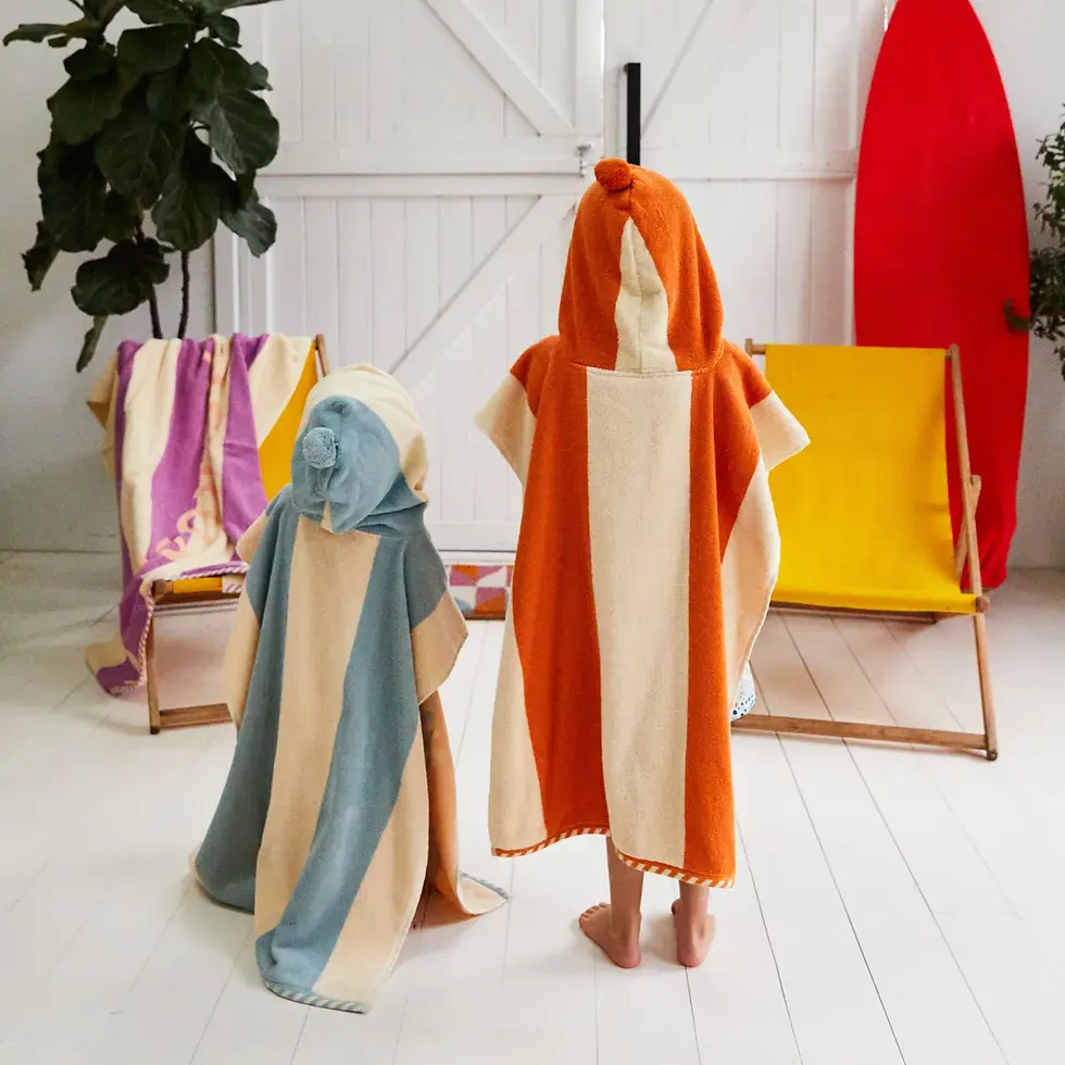 Thumbnail: Sage X Clare | Didcot Hooded Nudie Towel | Kids Towels Wollongong | South Coast Tiles